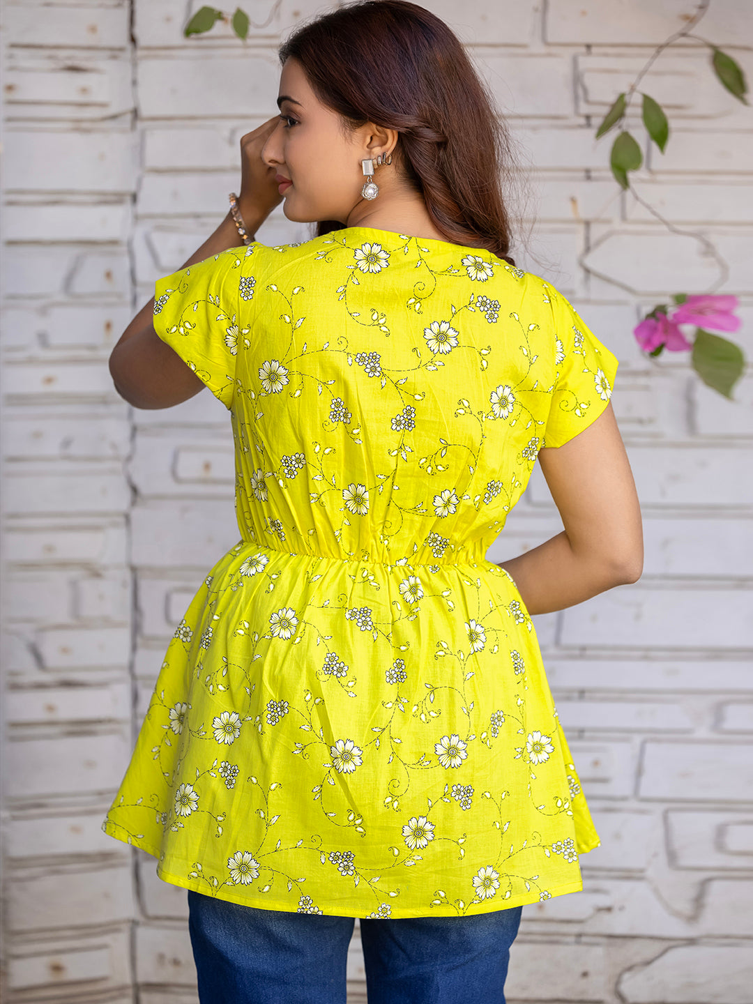 Green Sanganeri Cotton Printed Tunic